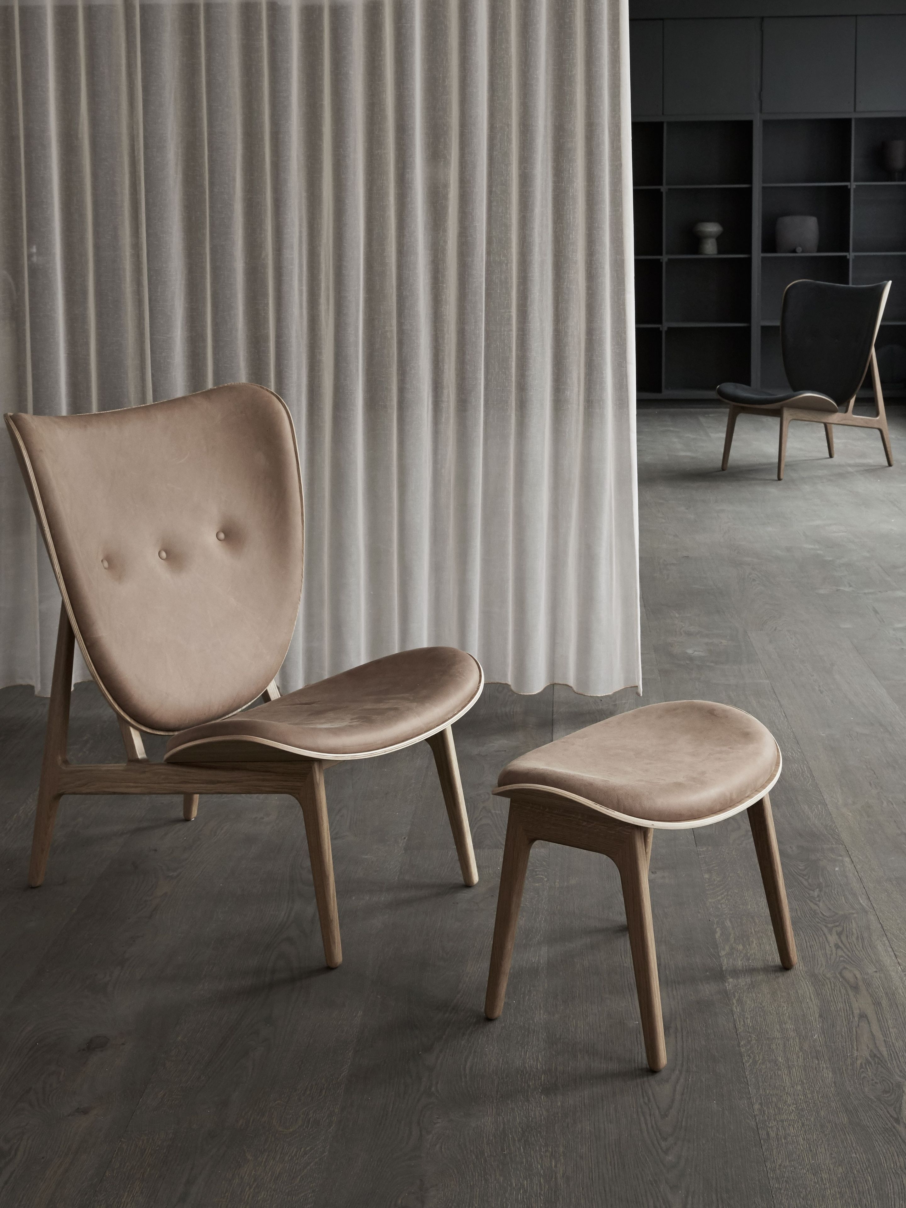 Подставка для ног из дуба и кожи NORR11 Elephant ARCH-00110533 - Вид №4