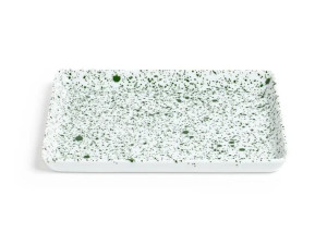 Прямоугольный фарфоровый поднос