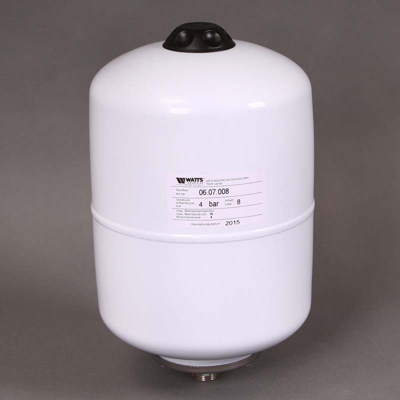 Расширительный бак белый Saniflex SG для ГВС WATTS Ind присоединение 3/4" 8л 10022133
