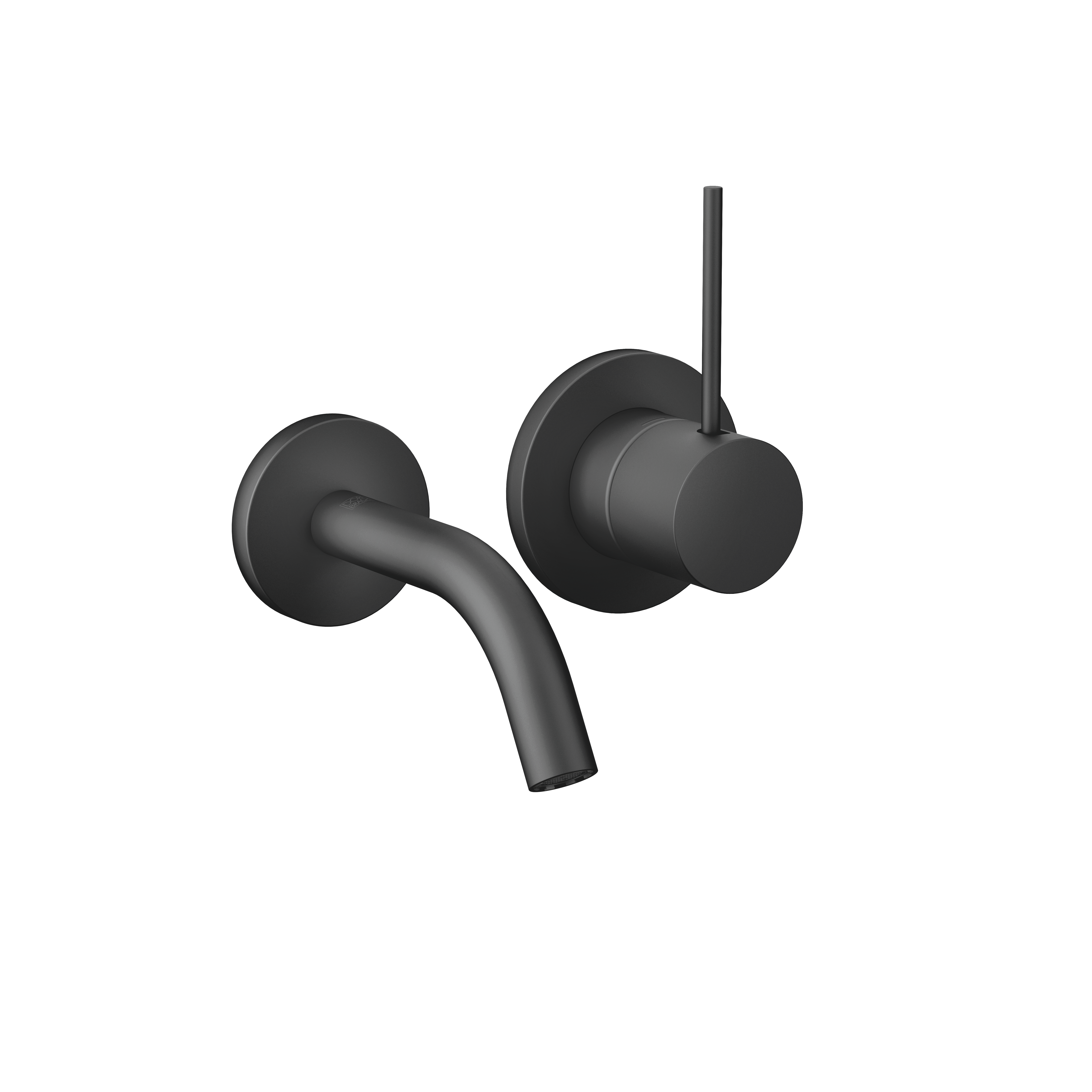 META  SLIM Смеситель для раковины, настенный, однорычажный, без донного клапана - матовый черный 36867662-33 DornBracht 