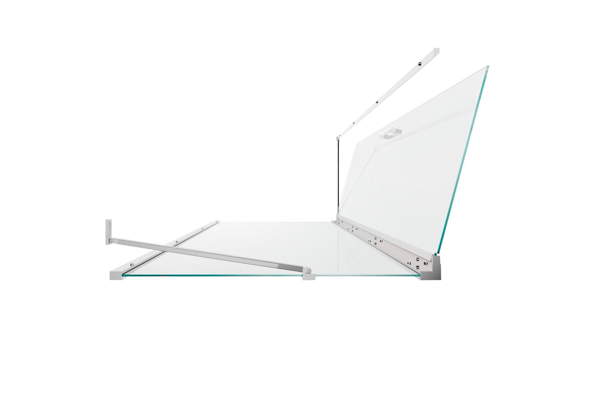 Алюминиевая и стеклянная угловая душевая кабина с распашной дверью TAMANACO SWING ARCH-00114950 - Вид №11