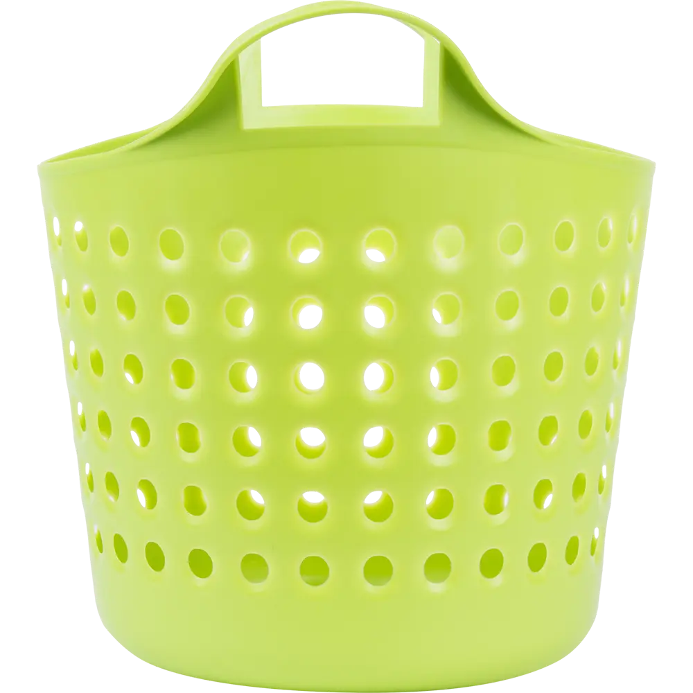 Корзина для хранения Soft 27.4x29.5x32.7 см 10 л пластик без крышки цвет зелёный BEROSSI STLM-2180819 - Вид №3