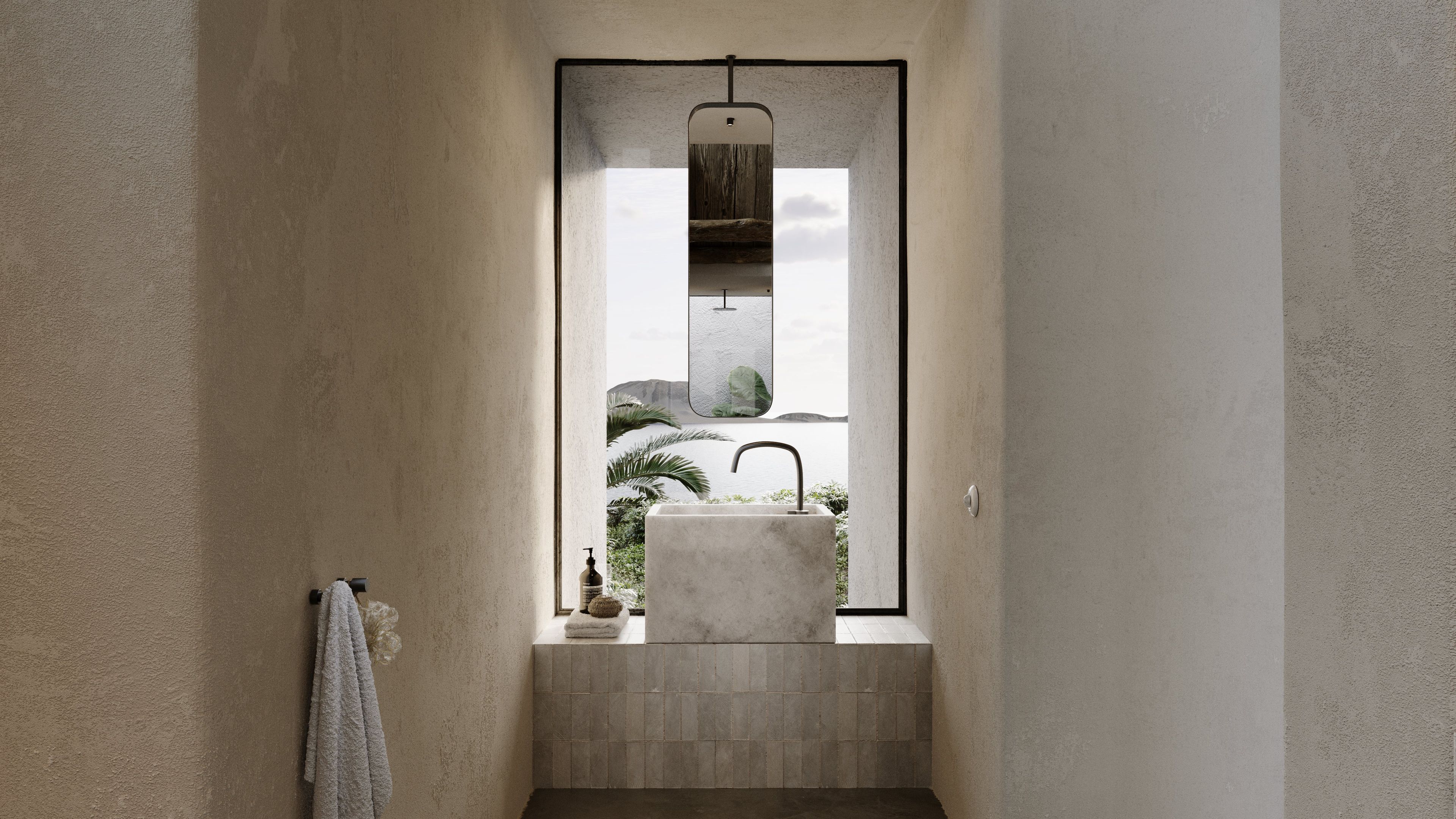 Одиночный подвесной умывальник из натурального камня COCOON Piet Boon ARCH-00052049 - Вид №17