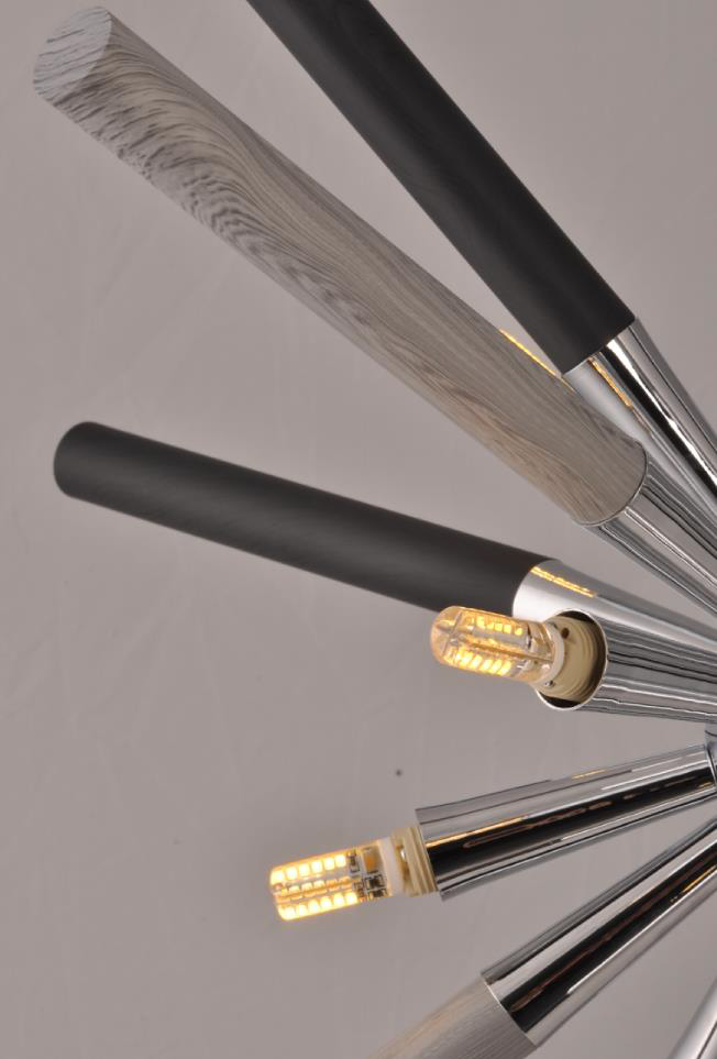 Подвесной светильник Sputnik 8 от Delight Collection MD6900-8A DELIGHT ДИЗАЙНЕРСКИЕ 243708 Черный  - Вид №2