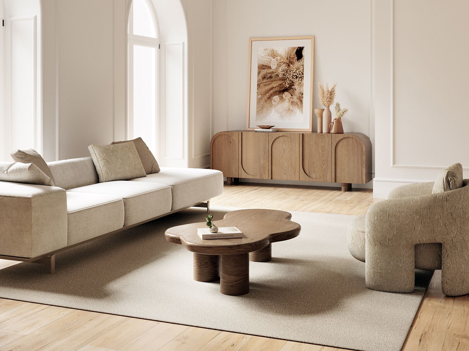 Тканевое кресло с подлокотниками ANA ROQUE INTERIORS ARCH-00041669 - Вид №2