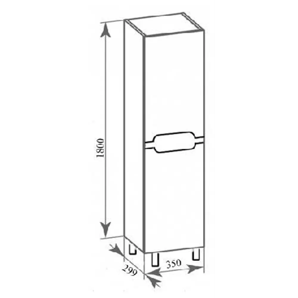 Santreyd Пенал «Руан» — компактный шкаф для организации пространства 82251481 STLM-0023152 - Вид №6