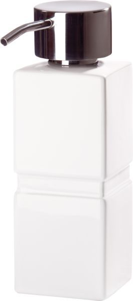 1410-10 Batex Pur, настольный керамический дозатор, цвет хром - белая керамика Santreyd 