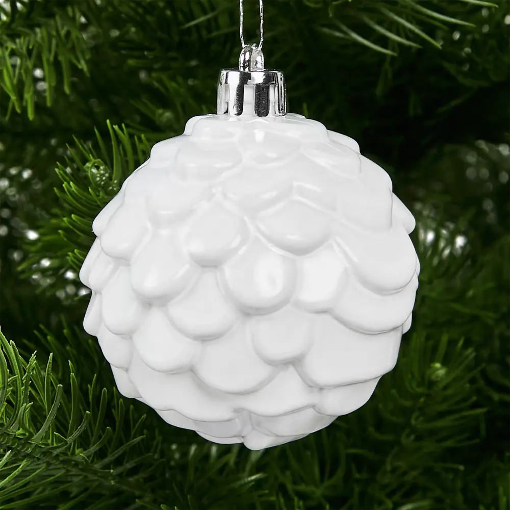 87036340 Набор новогодних шаров Christmas ø5-6 см цвет белый 25 шт. STLM-0956985 Santreyd  - Вид №5