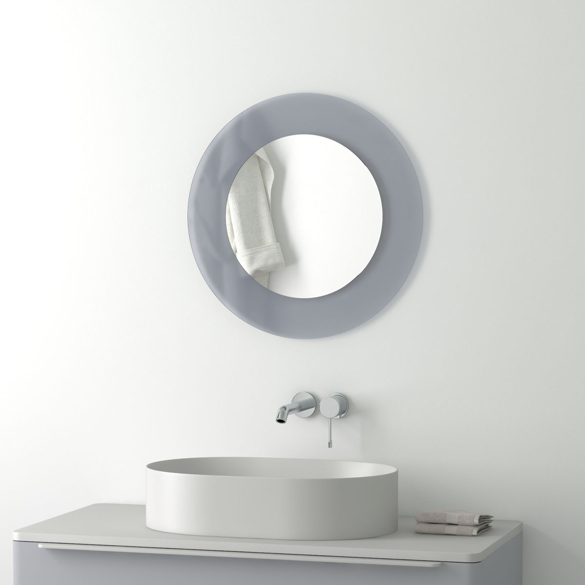 BY 0314 Зеркало на стеклянном основании EVOFORM Double - Вид №3