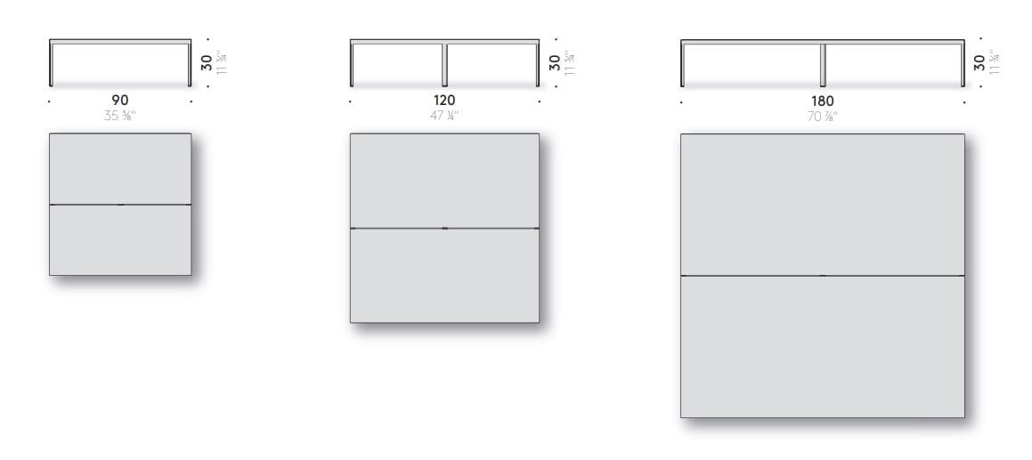 Из нержавеющей стали квадратный низкий сад журнальный столик DE PADOVA METALLARO ARCH-00085739 - Вид №2