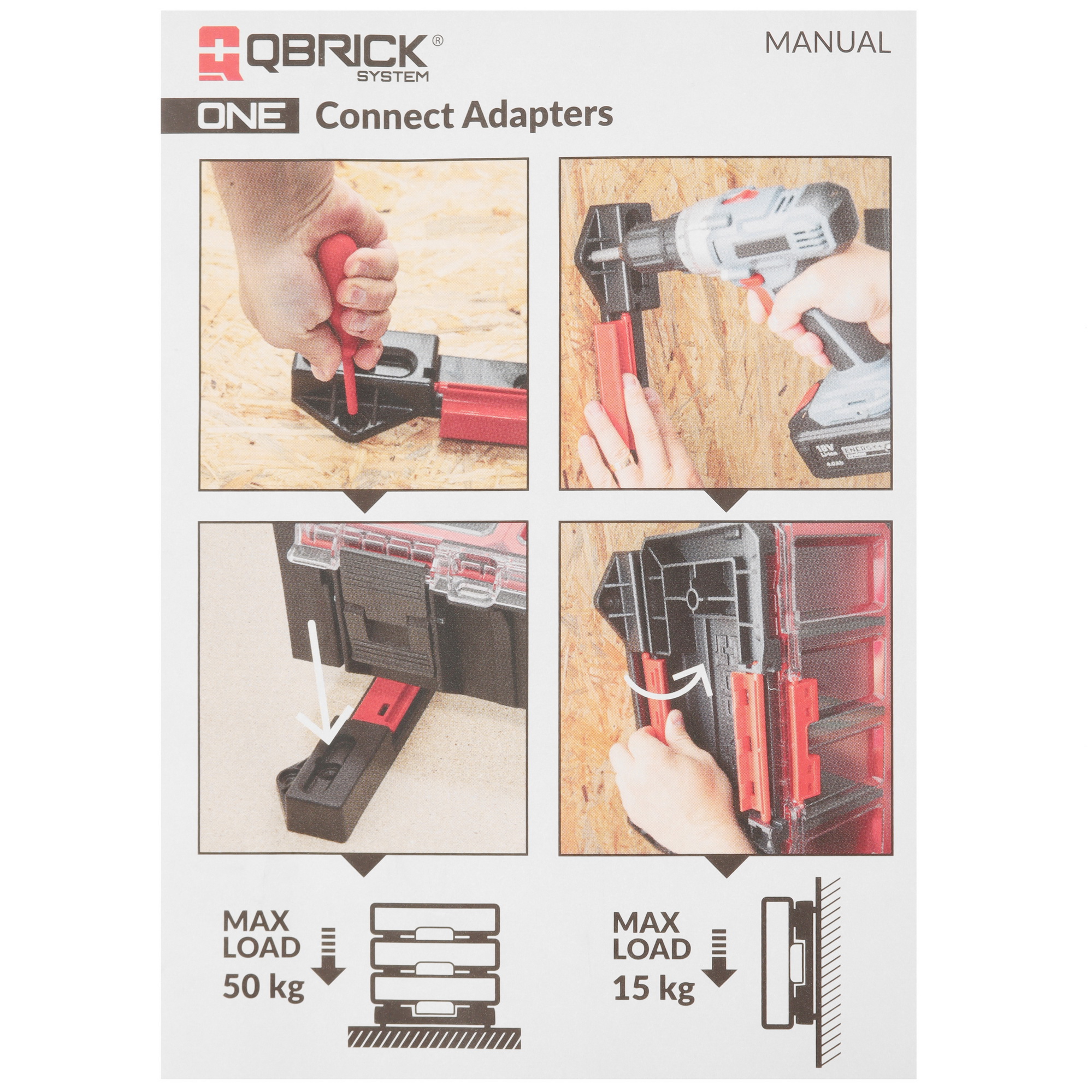 Крепление для ящика Qbrick System ONE Connect Adapters 9010723 STDN-0045688 - Вид №2