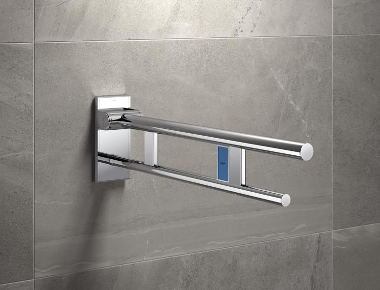 900.50.12140 Двойной шарнирный опорный рельс, конструкция a HEWI Stützen  - Вид №1