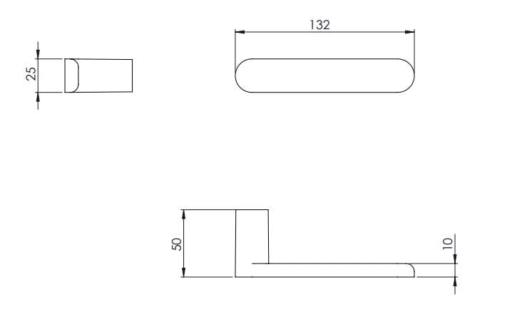 Ручка зама без розетки VERUM обнаженная ARCH-00143683 - Вид №8