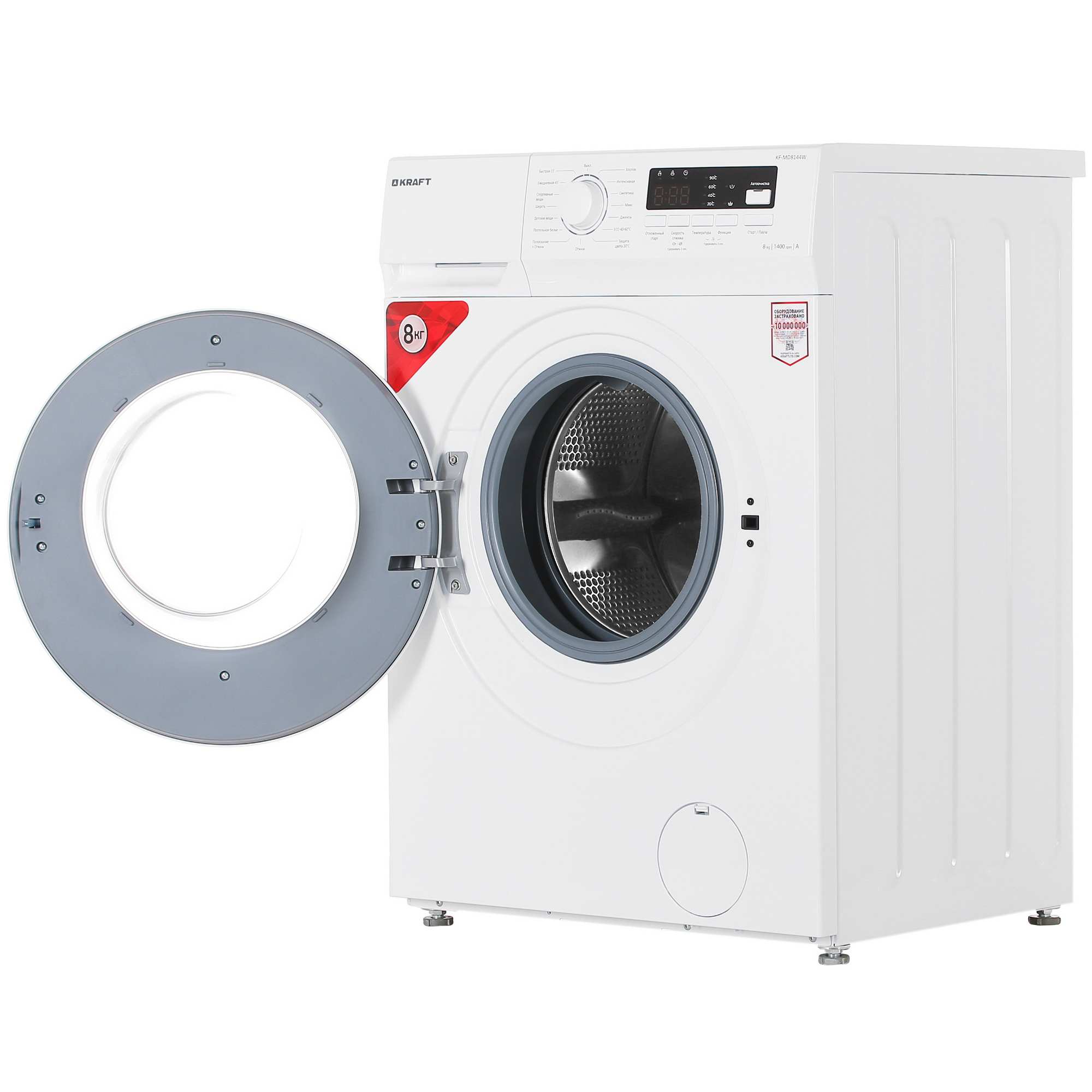 5352649 Стиральная машина KRAFT KF-MD8144W белый STDN-0019010 - Вид №4