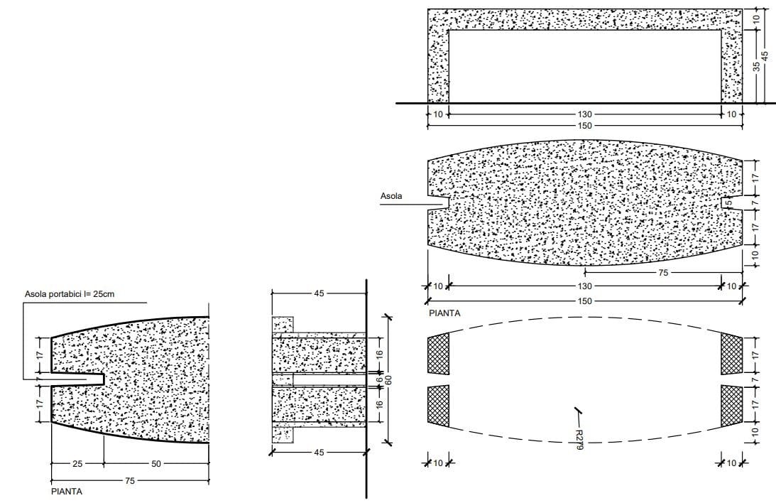 Скамья без спинки Viscio Urban Design NAVY ARCH-00085403 - Вид №6