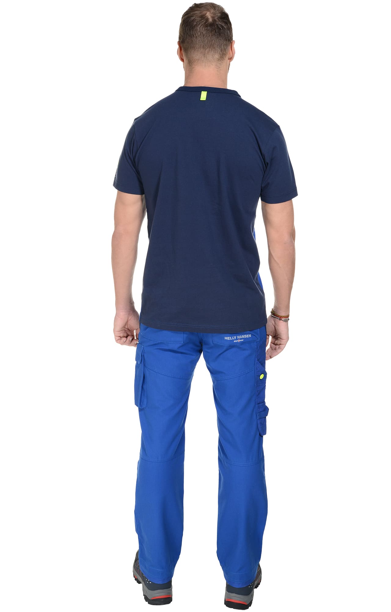 4957371 Футболка  темно-синяя с васильком Helly Hansen Work Wear AKER  Толстовки, рубашки, футболки, тенниски  размер XXL  - Вид №5