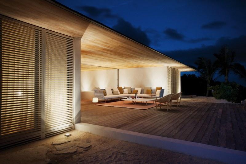 Kettal 2-х местный модульный садовый диван из ткани Bitta #70512/70515 - Вид №5