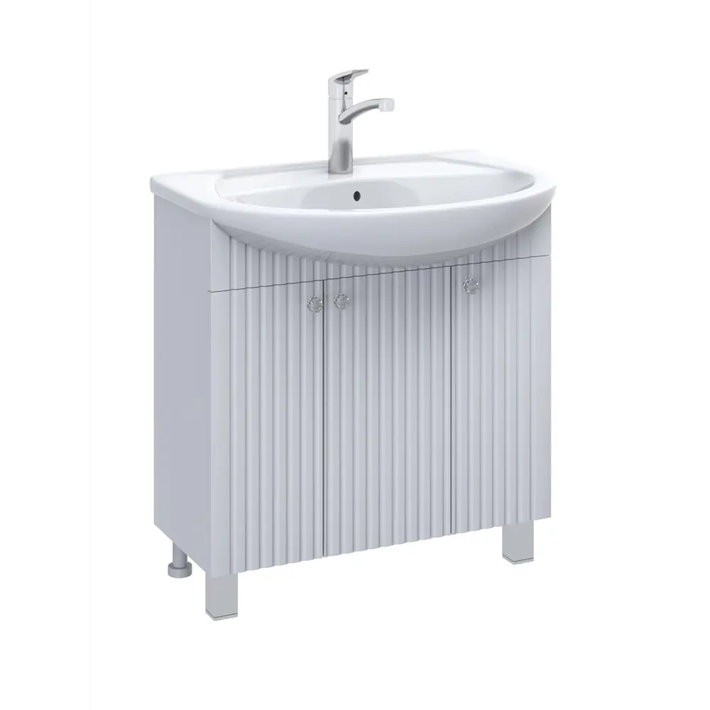 Тумба в ванную Роллс 78x80x30 см ЛДСП цвет белый 84613852 STLM-2121497 Santreyd