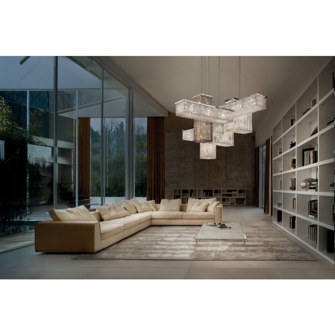 Masiero CUBO S/SQUARE/SMALL 40 CUT CRYSTAL подвес 117496 - Вид №1