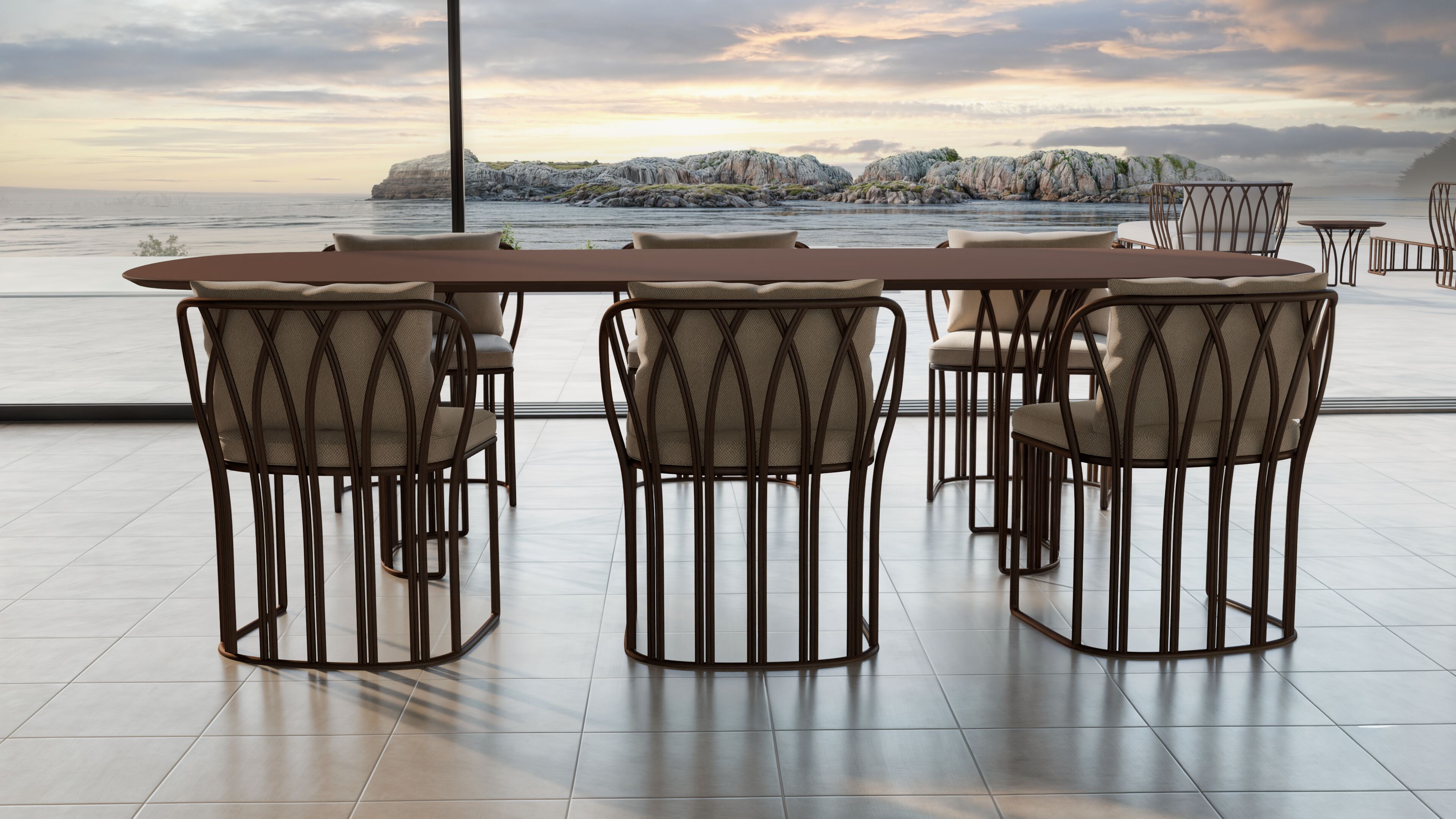 Алюминиевый прямоугольный садовый стол YAAZ Koru ARCH-00045414 - Вид №4