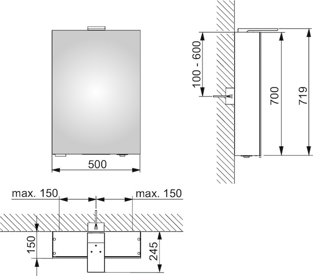 14401171101 Зеркальный шкаф KEUCO Royal 15 - Вид №2