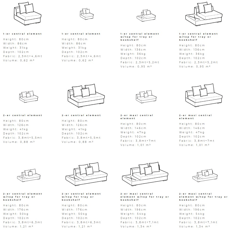 Ditre Italia Модульный угловой диван из ткани sun-id-1468371 - Вид №12
