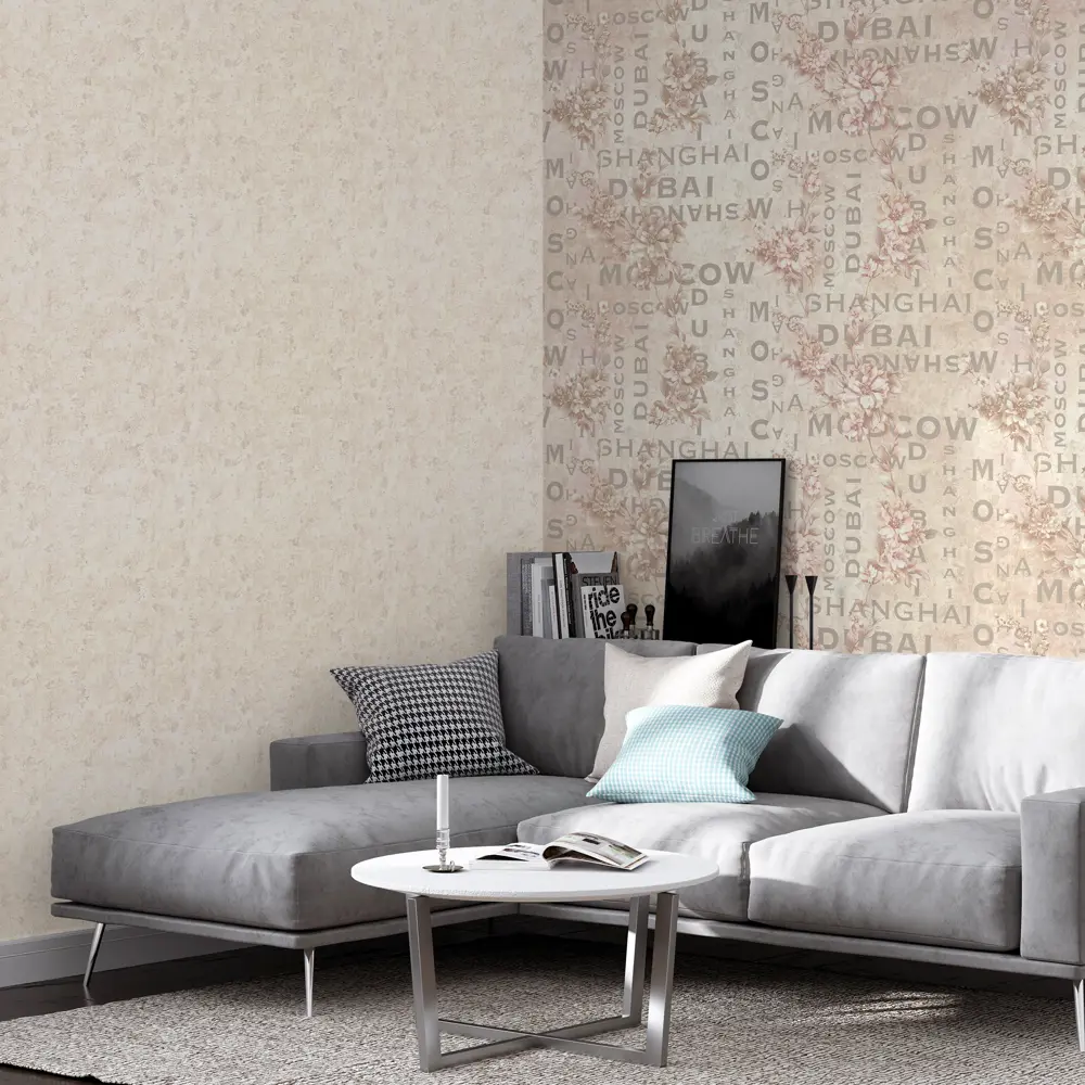 Обои флизелиновые Palitra Family Romantis бежевые 1.06 м FM71681-21 STLM-2108792 - Вид №3