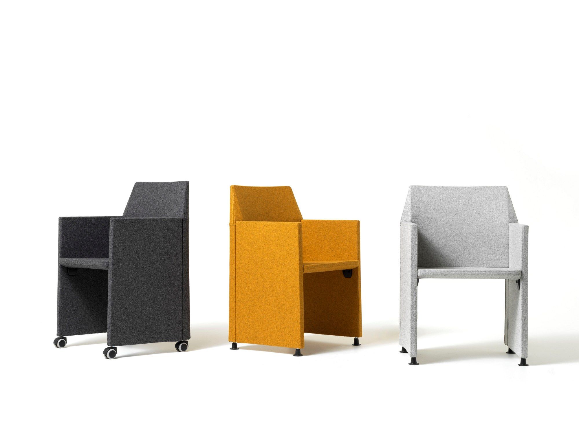 Тканевый стул для конференций с колесами Diemme оригами ARCH-00013996 - Вид №3