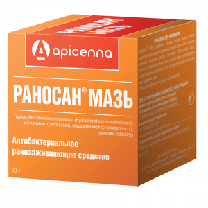 ПР0051592 Мазь РАНОСАН ранозаживляющая, 30г Apicenna