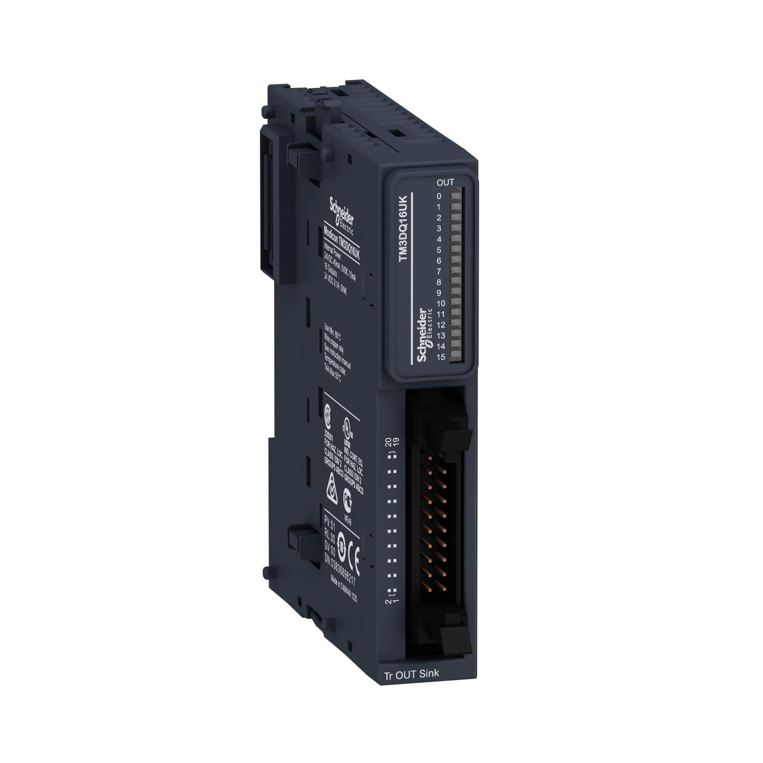 TM3DQ16UK ДИСКРЕТНЫЙ МОДУЛЬ РАСШИРЕНИЯ ТМ3- 16 ВЫХОДОВ ТРАНЗИСТ ПРИЕМНИК НЕ10 Schneider Electric OEM ПЛК Modicon 