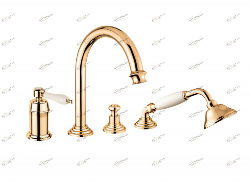 Смеситель на борт ванны однорычажный Cezares APHRODITE-BVDM-03/24-Bi