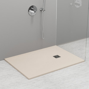 705865 Душевой поддон из минерального литья КРЕМОВЫЙ МАТОВЫЙ в комплекте с сифоном, Kerasan DOCCIA Италия