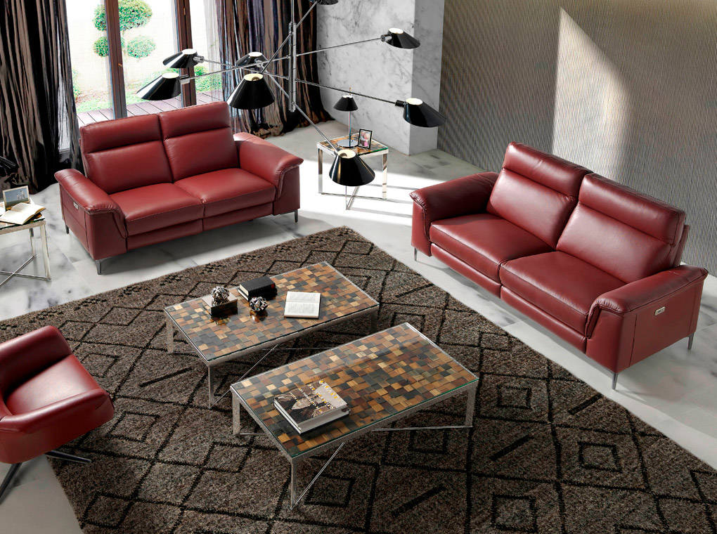 Диван двухместный прямой синий 5395 от Angel Cerda ANGEL CERDA ДИЗАЙНЕРСКИЕ 150239 Синий  - Вид №1