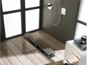 BUTECH Реечный встроенный керамический душевой поддон