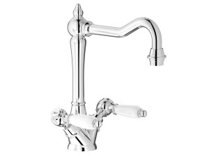 Смеситель для раковины с одним отверстием для пола с автоматическим сливом