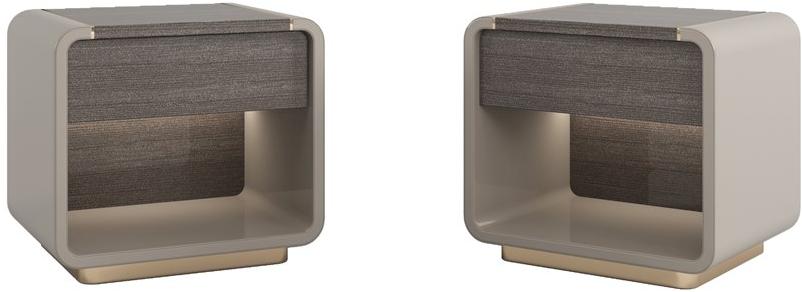 Reiggi Тумбочка квадратная с ящиками с подсветкой Helena Rg723 - Вид №1