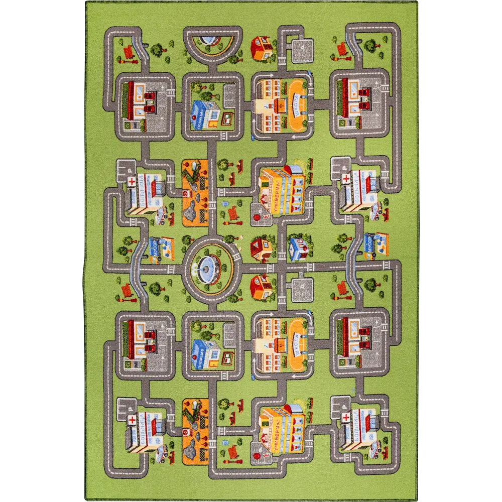 Ковер полиамид Дороги 170 150x200 см цвет мультиколор ВИТЕБСКИЕ КОВРЫ STLM-2111533