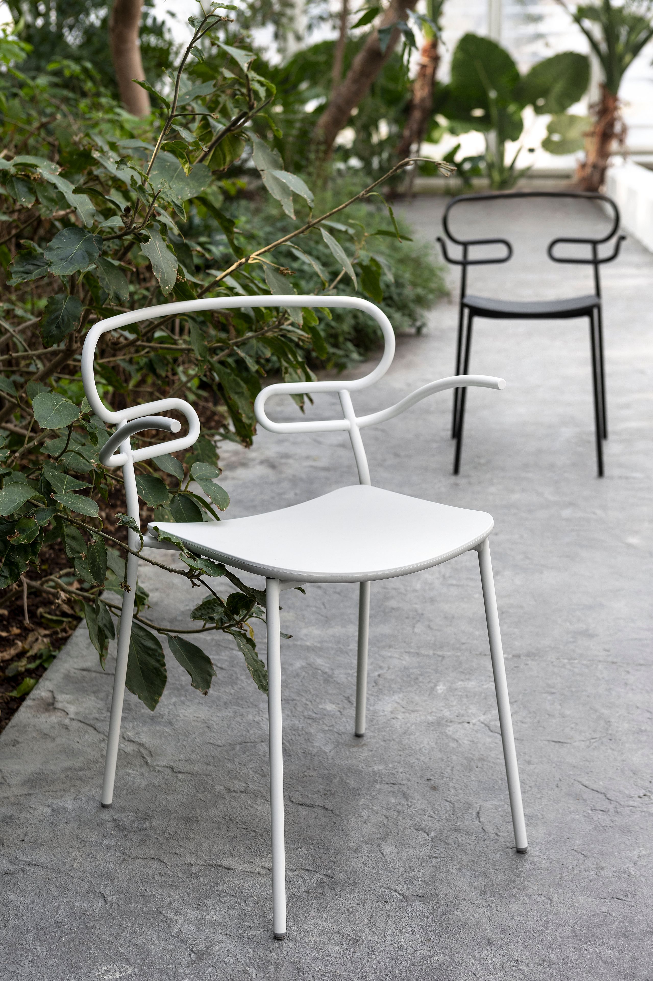 Металлический и полиуретановый стул с подлокотниками TrabA' Генуя ARCH-00122087 - Вид №5