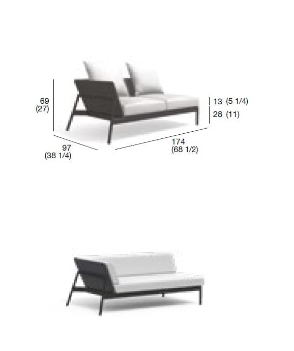 Модульный садовый диван в Batyline® RODA Piper ARCH-00054063 - Вид №5