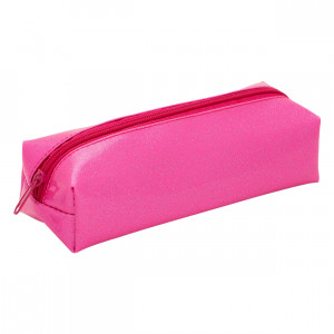 2191485 Пенал-косметичка на молнии, ткань с блестками 6 х 19.5 х 5 см малиновый Я - Художник!