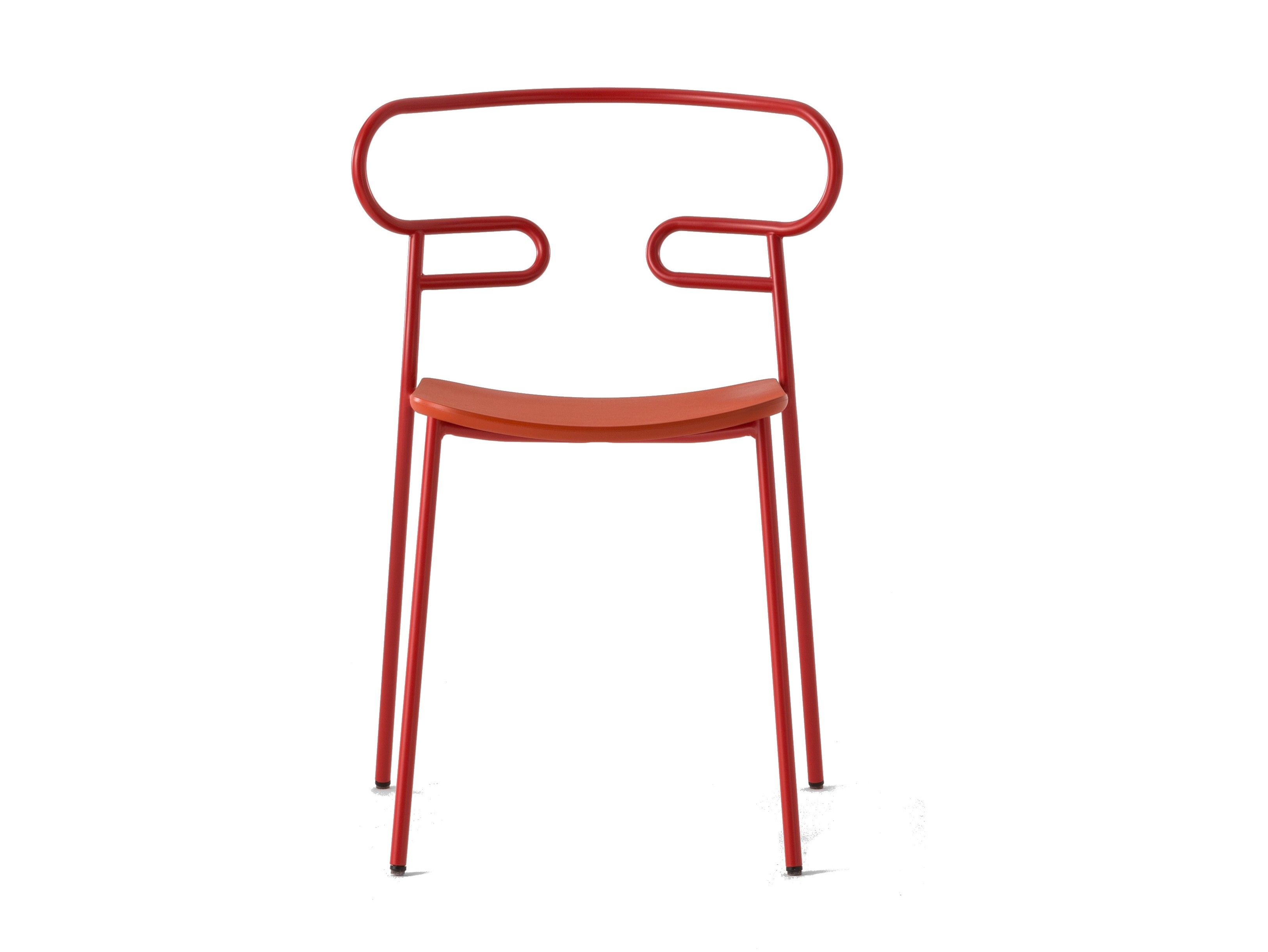 Металлический и полиуретановый стул с открытой спинкой TrabA' Генуя ARCH-00022296 - Вид №5