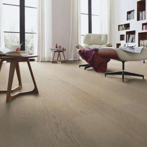 Паркетная доска Meister PD 400 Cottage Антично-серый 8306 Дуб Натур с брашью (Текстурированная) 2200х180 мм.