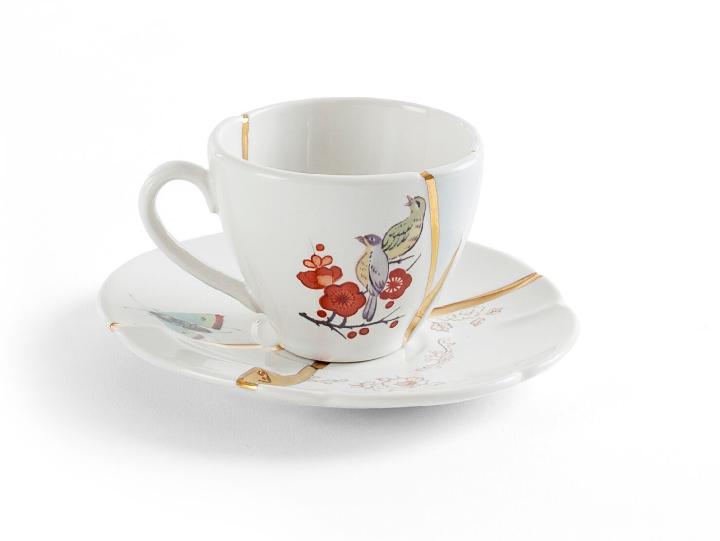 Фарфоровая кофейная чашка с блюдцем In Stock Seletti ARCH-00035239