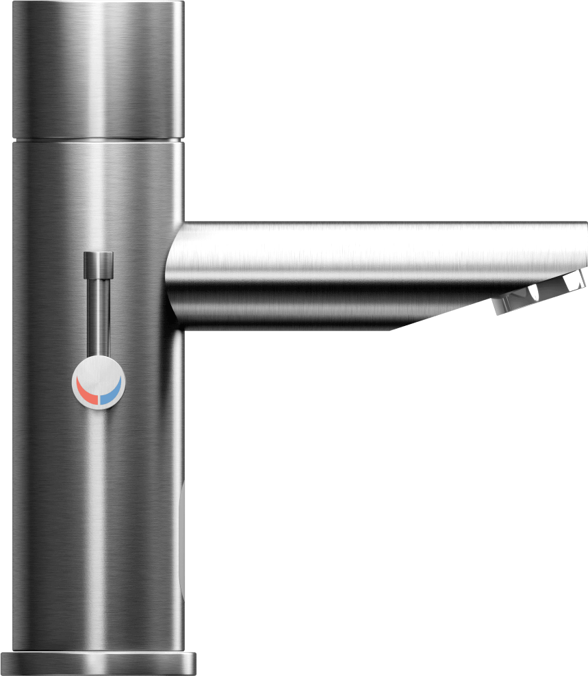 R346-B Сенсорный смеситель с палубным монтажом и рычагом регулировки температуры