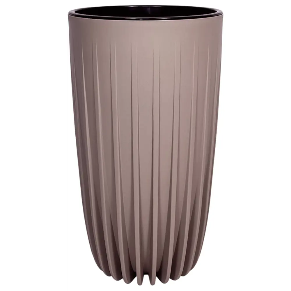 Кашпо Evergreen Design Сигма 28x30x53 см v17 л пластик фраппе 89452948 STLM-2144415