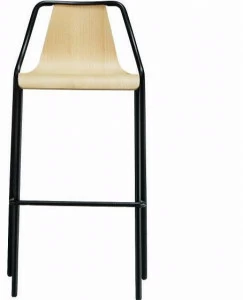 Midj Табурет металлический высокий со спинкой Ola
