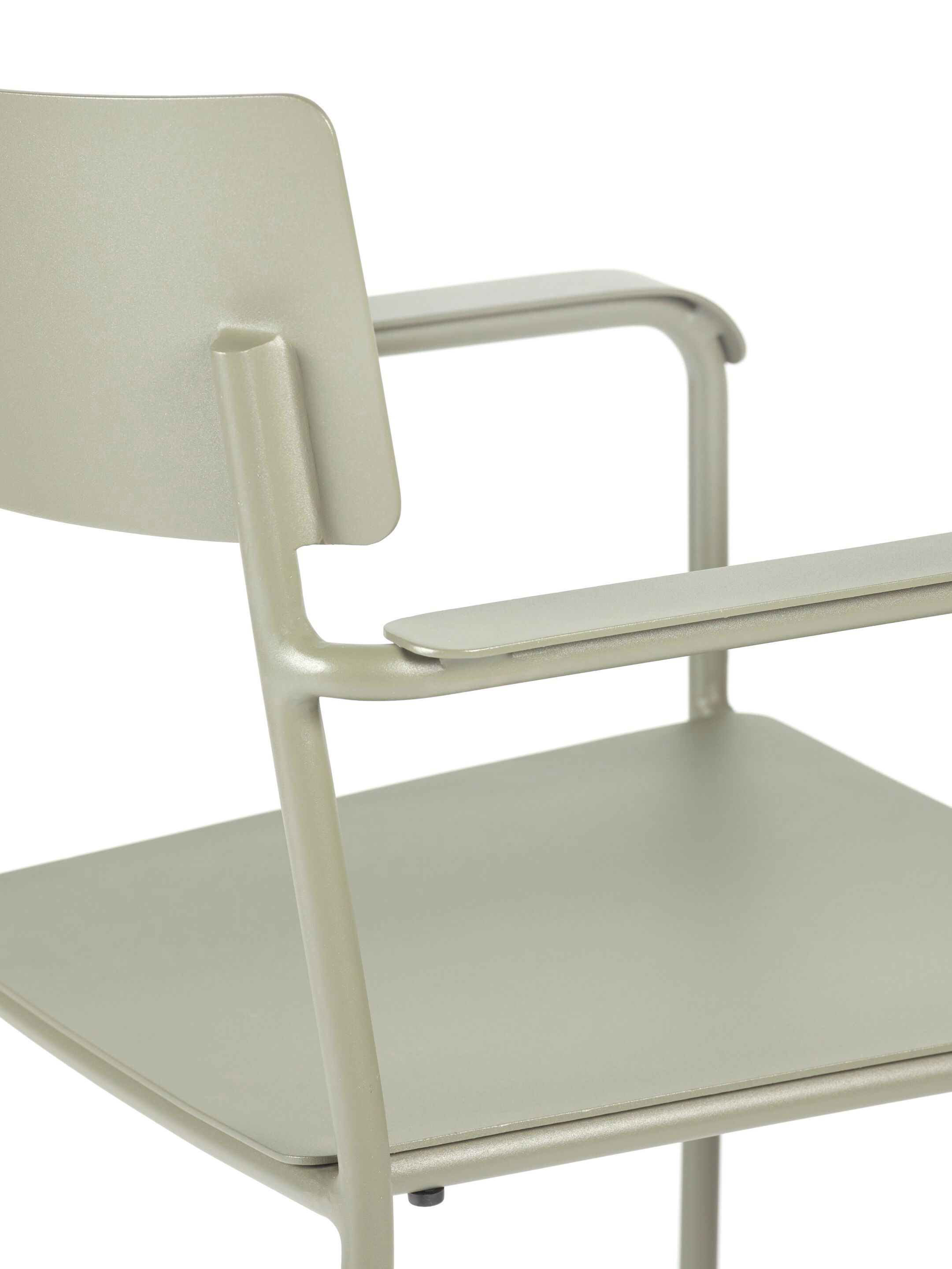 Алюминиевый стул с порошковым покрытием с подлокотниками Serax август ARCH-00023556 - Вид №4