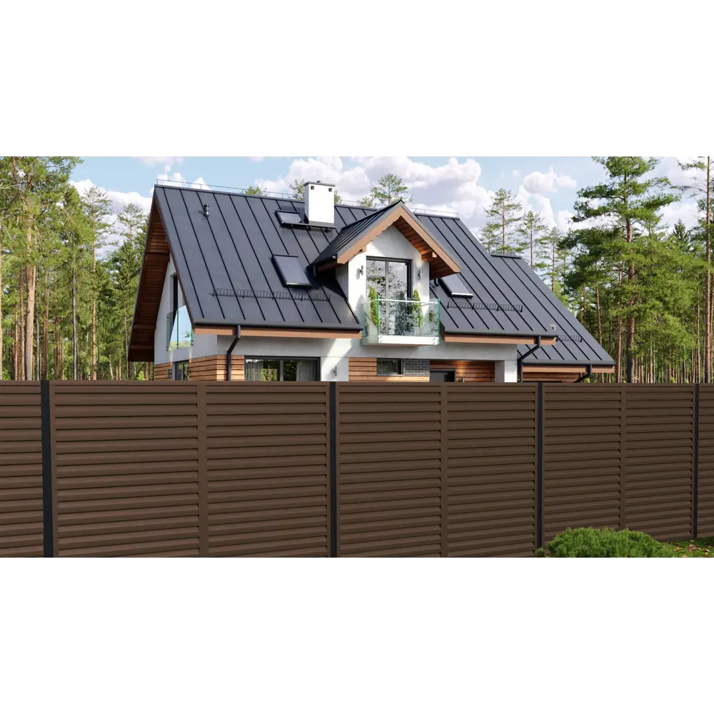 Santreyd Забор-жалюзи Вершина 2,5×2 м - приватность и вентиляция 88698250 нет STLM-1537969 - Вид №1