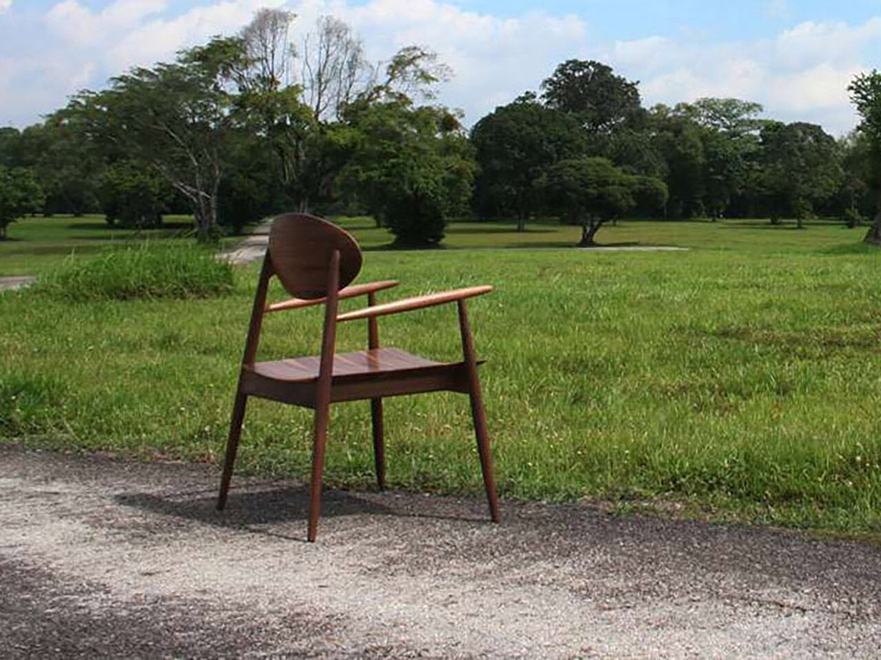 Стул из массива дерева с подлокотниками Air Division ARCH-00134522 - Вид №6