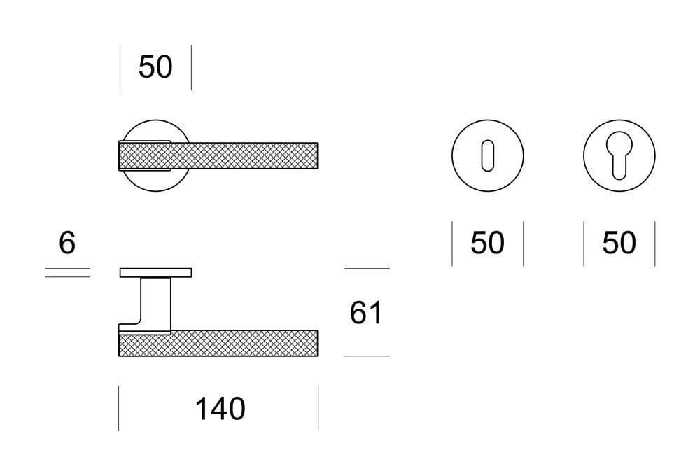 Латунная ручка на розетке Ento стебель ARCH-00050997 - Вид №5